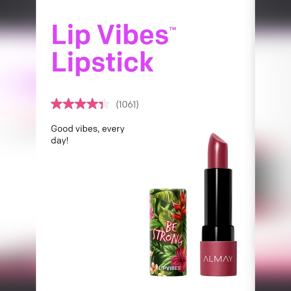 Be Strong- Almay Lip Vibes**Free w/ eyeshadow purchase